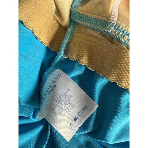 LANDS END TANKINI SWIM TOP size 10DDD bra sized - Picture 4 of 4